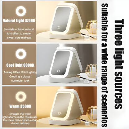 Glamouré™ Portable Makeup Bag with LED Mirror