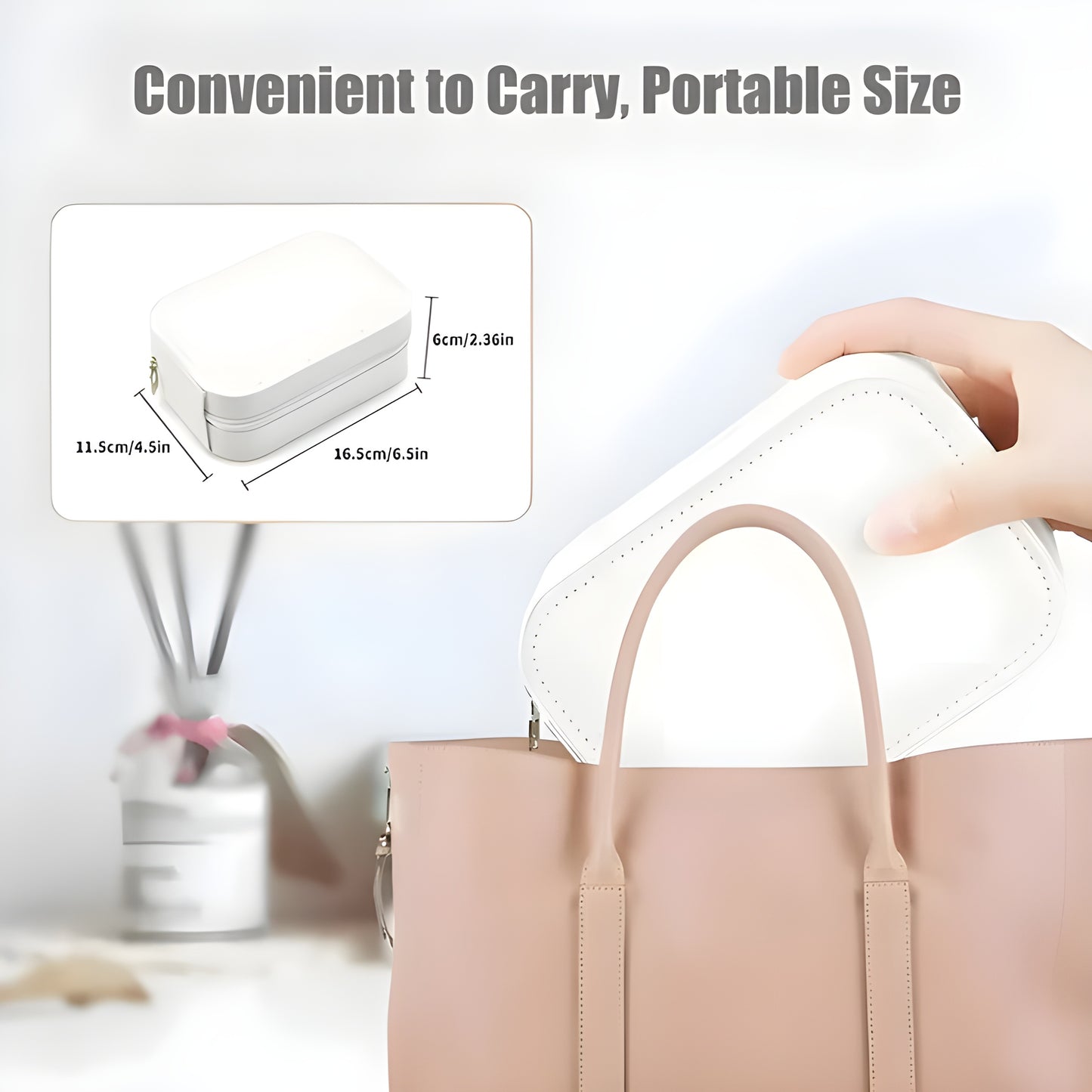Glamouré™ Portable Makeup Bag with LED Mirror